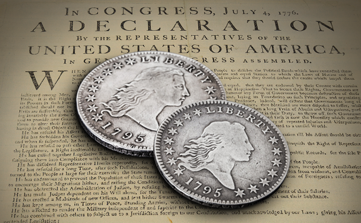 Den første sølvdollar - Flowing hair er verdens dyreste mynt