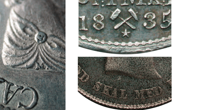 Verdi på mynt kan stige markant om de har gravørmerker