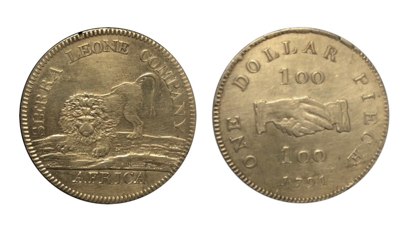Sierra Leone Company dollar, kanskje verdens første dollar noensinne