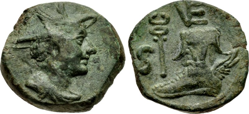 Greske guder: Hermes er sjelden avbildet, her på en bronsemynt