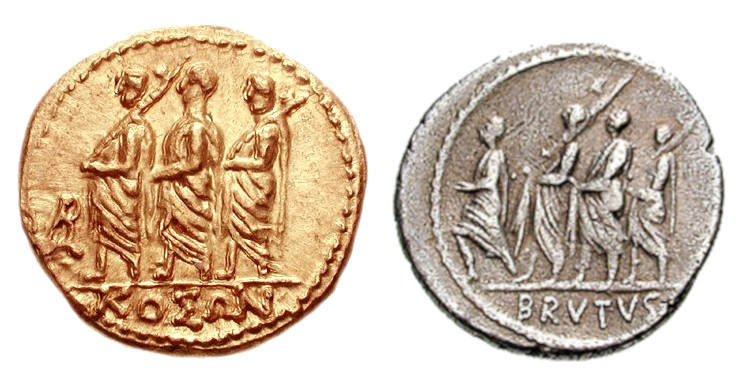 KOSON og Brutus-mynt