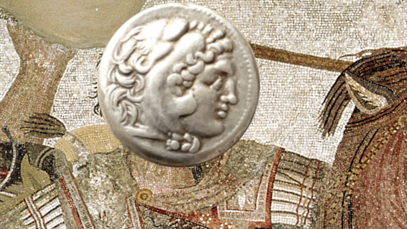 Aleksander den store - skal mynten forestille ham?