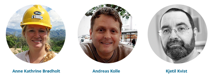 Bilde av Anne Kathrine Brødholt, Andreas Kolle og Kjetil Kvist. Brødholt og Kolle jobber for Samlerhuset, mens Kvist er innleid