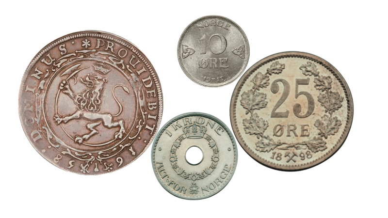 Les mer om den spennende utviklingen til symboler på norske mynter her!