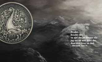 Jannicke Wiese-Hansen står bak myntene som er del av vikingøya Isle of Mans myntserie om vikinger
